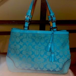 Vintage Y2K Signature C Canvas Coach Shoulder Bag